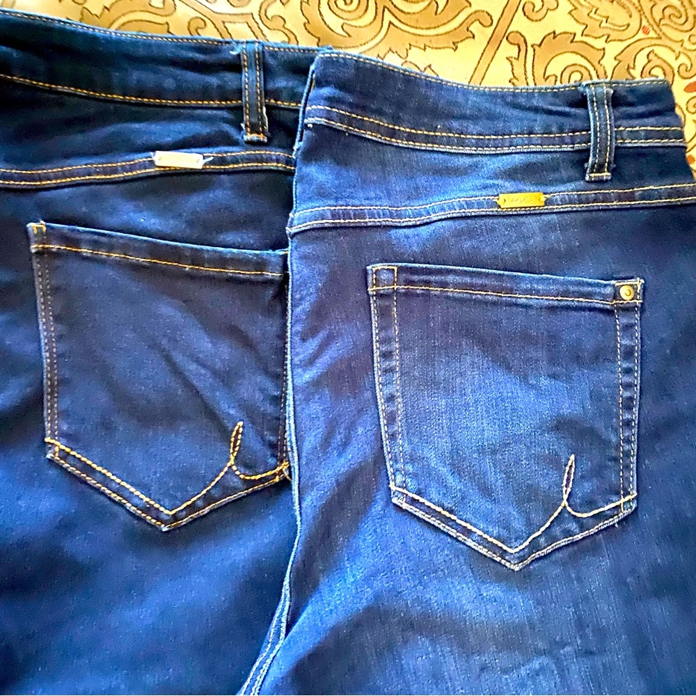 SOLD 2 pair Size 12 INC STRETCH CURVY jeans